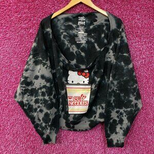 Hello Kitty X Nissin Cup noodles tiedye Crop Top size 3XL